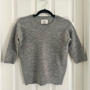 Wilfred Gray Crewneck Knit Top